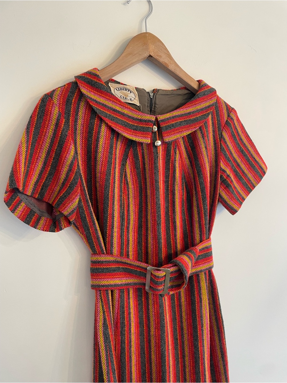 Women’s 1970s Striped Babydoll Dress